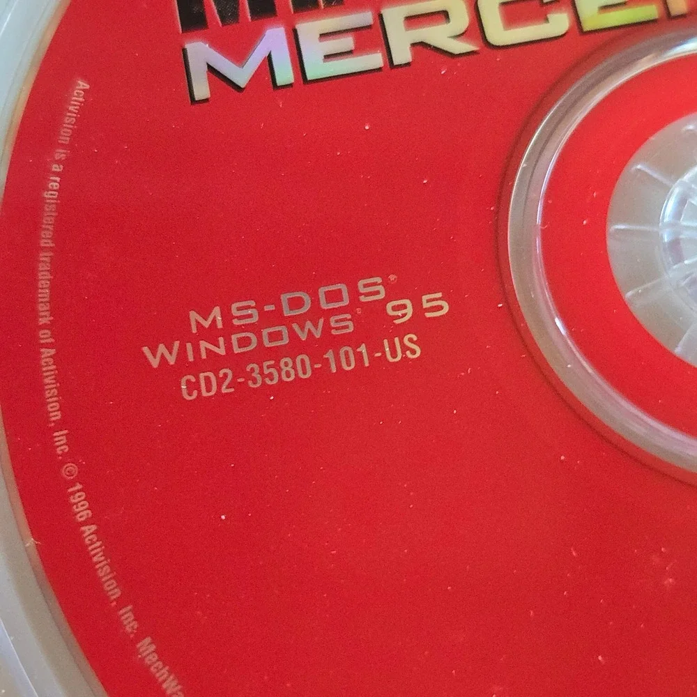 VTG MechWarrior 2 Mercenaries PC Game Activision Red Disc Windows 95 MS DOS 1996